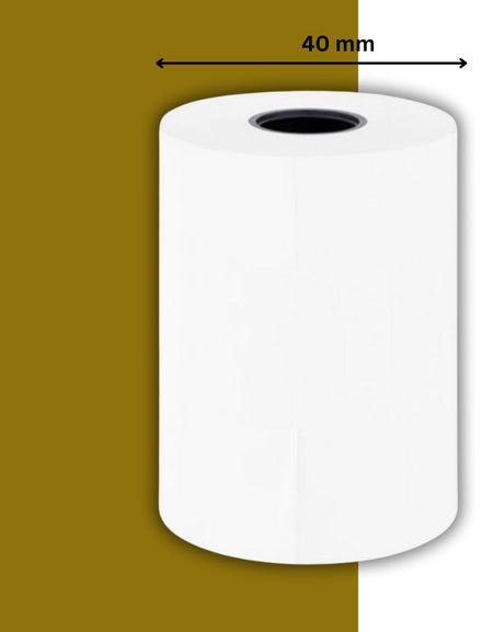 TGL Packaging™ 57x40mm Premium Thermal Paper Till Receipt Roll for PDQ Credit CardMachine, POS Machine, EPOS Printer, Cash Register Till Rolls