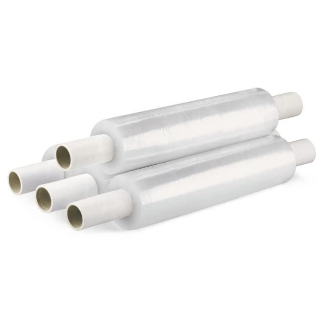 TGL PACKAGING™ Industrial Extended Core Shrink Wrap Roll 400MM x 300M – Clear Heavy Duty Stretch Film– Strong Pallet Wrap for Moving, Furniture, Packaging, Shipping – Tear-Resistant Film