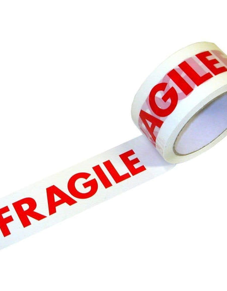 TGL Fragile Packing Tape Rolls General Purpose Packaging Long Tape/Heavy Duty Adhesive Tapes Roll for Packing and Shipping 48mmx66m