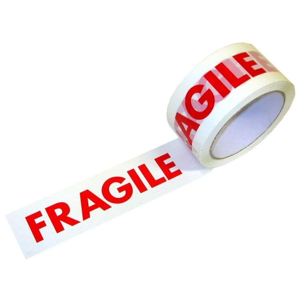 TGL Fragile Packing Tape Rolls General Purpose Packaging Long Tape/Heavy Duty Adhesive Tapes Roll for Packing and Shipping 48mmx66m