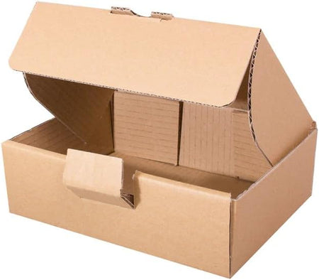 Mini Parcel 202x143x66mm Small Mail Parcel Postal Cardboard Boxes, Brown, Recycled, Sturdy, User-Friendly Assembly