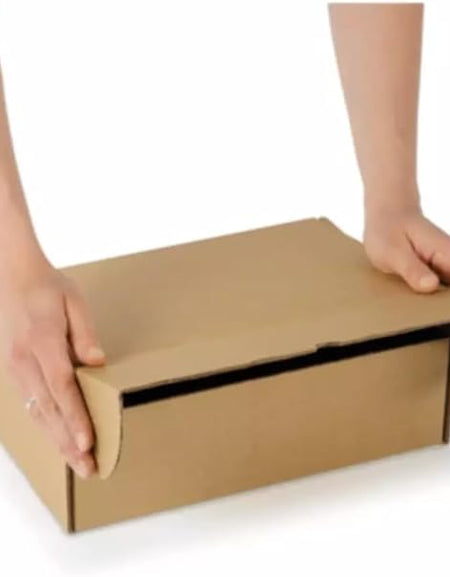 Mini Parcel 202x143x66mm Small Mail Parcel Postal Cardboard Boxes, Brown, Recycled, Sturdy, User-Friendly Assembly