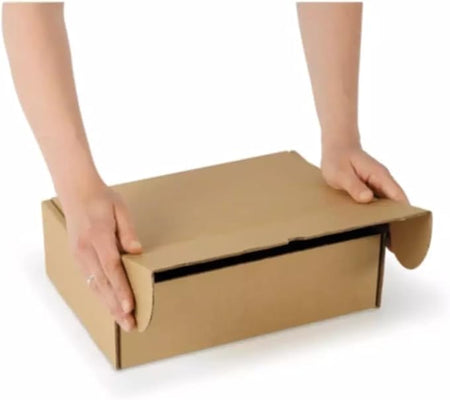 Mini Parcel 202x143x66mm Small Mail Parcel Postal Cardboard Boxes, Brown, Recycled, Sturdy, User-Friendly Assembly