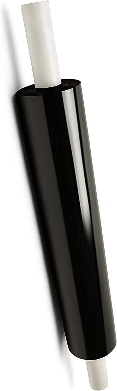 TGL Packaging™ Black Shrink Wrap Roll 400MM x 300M Heavy Duty Industrial Stretch Film with Extended Core – Tear-Resistant Pallet Wrap for Moving House, Furniture, Storage & Parcel Packing