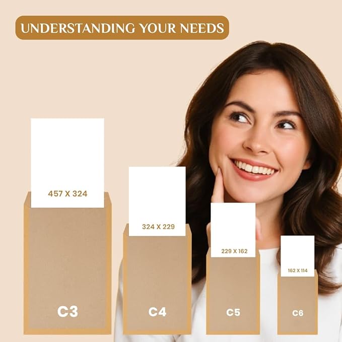 Manilla Hard Board Back Envelopes - Cardboard Backed Please Do Not Bend Envelope with Peel & Seal Strip - Perfect for Mailing, Posting & Storing Important Documents