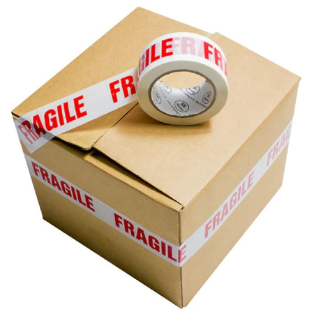 TGL Fragile Packing Tape Rolls General Purpose Packaging Long Tape/Heavy Duty Adhesive Tapes Roll for Packing and Shipping 48mmx66m