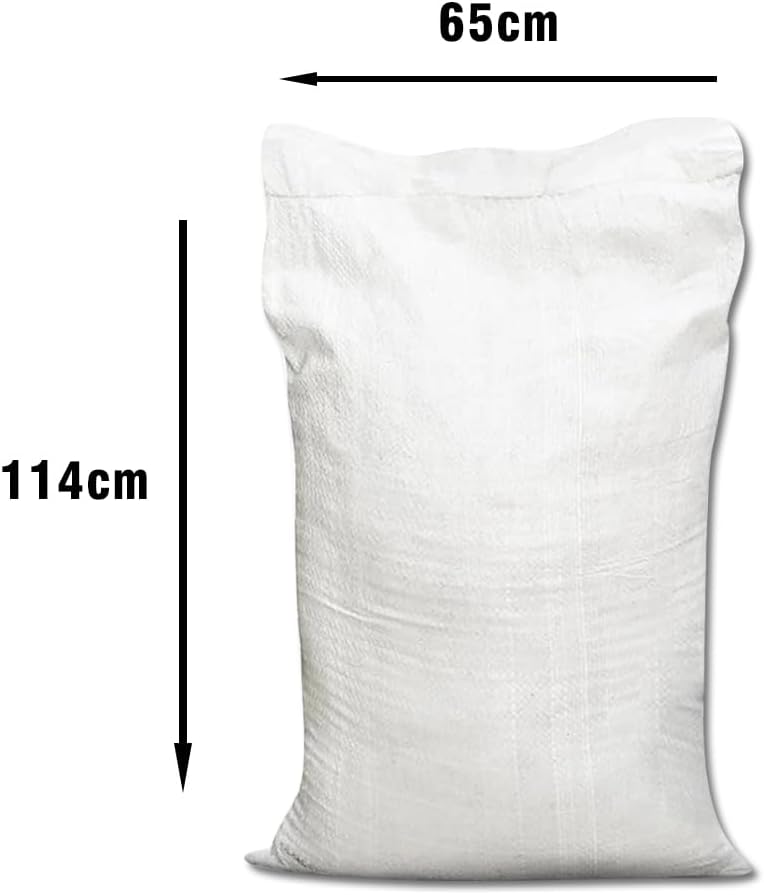 Heavy duty Garden Waste bags Woven Sacks Polypropylene PP Strong Rubble Sacks builder bag Woven Bags Rubble bag 65x114cm