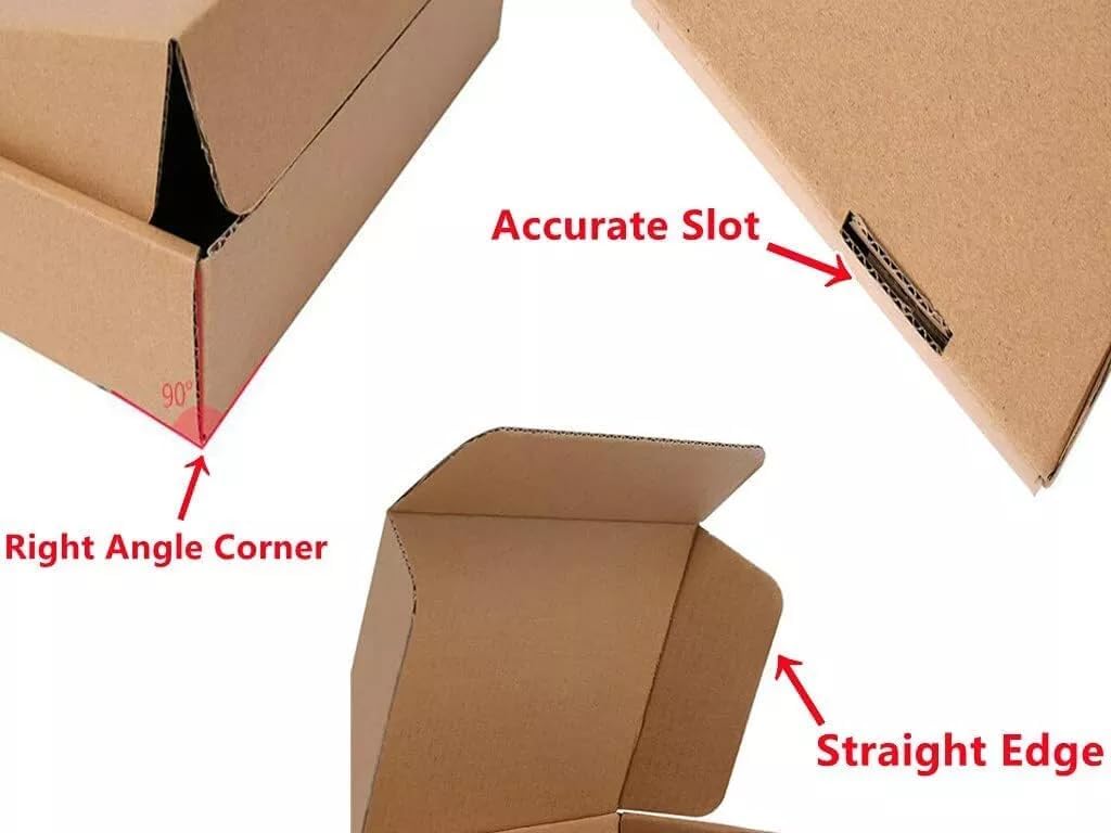 Mini Parcel 202x143x66mm Small Mail Parcel Postal Cardboard Boxes, Brown, Recycled, Sturdy, User-Friendly Assembly