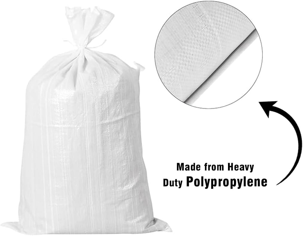50x75cm Woven Sacks of Heavy duty Garden Waste bags Woven Sacks Polypropylene PP Strong Rubble Sacks builder bag Woven Bags Rubble bag