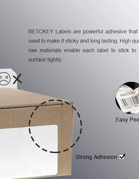 Thermal Shipping Labels 4x2'' 100x50mm Rolls - Compatible with Amazon FBA