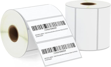 Thermal Shipping Labels 4x2'' 100x50mm Rolls - Compatible with Amazon FBA