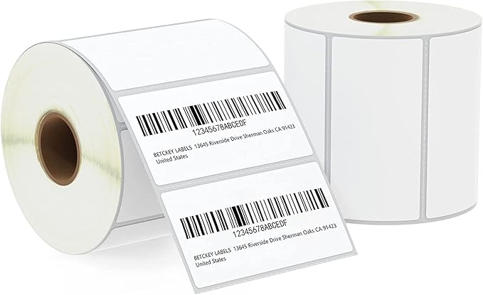 Thermal Shipping Labels 4x2'' 100x50mm Rolls - Compatible with Amazon FBA