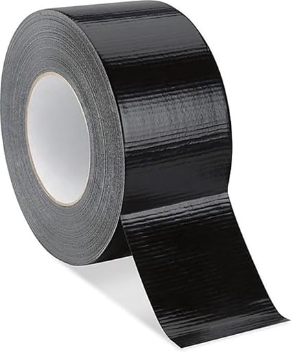 TGL PACKAGING Duct Tape Roll Black – 48mm x 50m Heavy Duty Waterproof Gaffer Tape | Strong Adhesive, Easy Tear, No Residue | Multi-Purpose Indoor Outdoor Use, Professional Grade