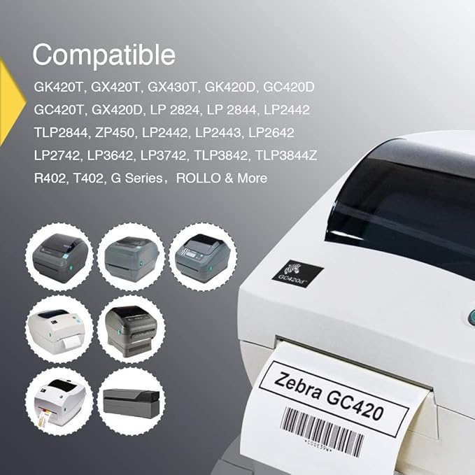 Thermal Shipping Labels 4x2'' 100x50mm Rolls - Compatible with Amazon FBA