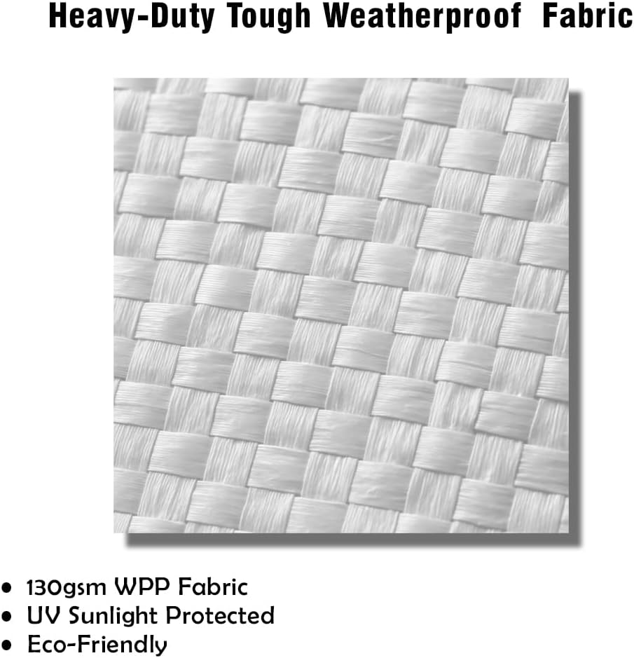 TGL PACKAGING 1 Pieces 85x85x85cm 1 Tonne Builders Bulk Bag – Heavy Duty FIBC Sack with 4 Lifting Handles, UV Protected Recyclable Woven Polypropylene Bag for Garden Waste, Rubble, Sand, Aggregates