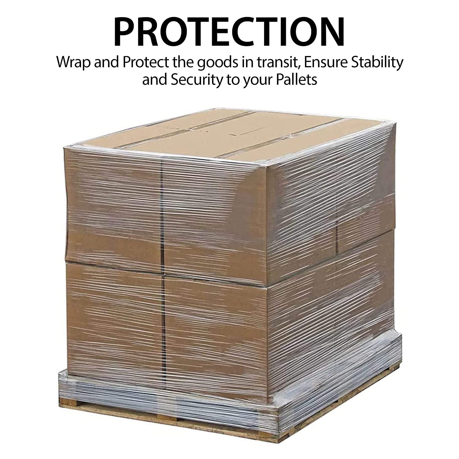 TGL PACKAGING™ Industrial Extended Core Shrink Wrap Roll 400MM x 300M – Clear Heavy Duty Stretch Film– Strong Pallet Wrap for Moving, Furniture, Packaging, Shipping – Tear-Resistant Film
