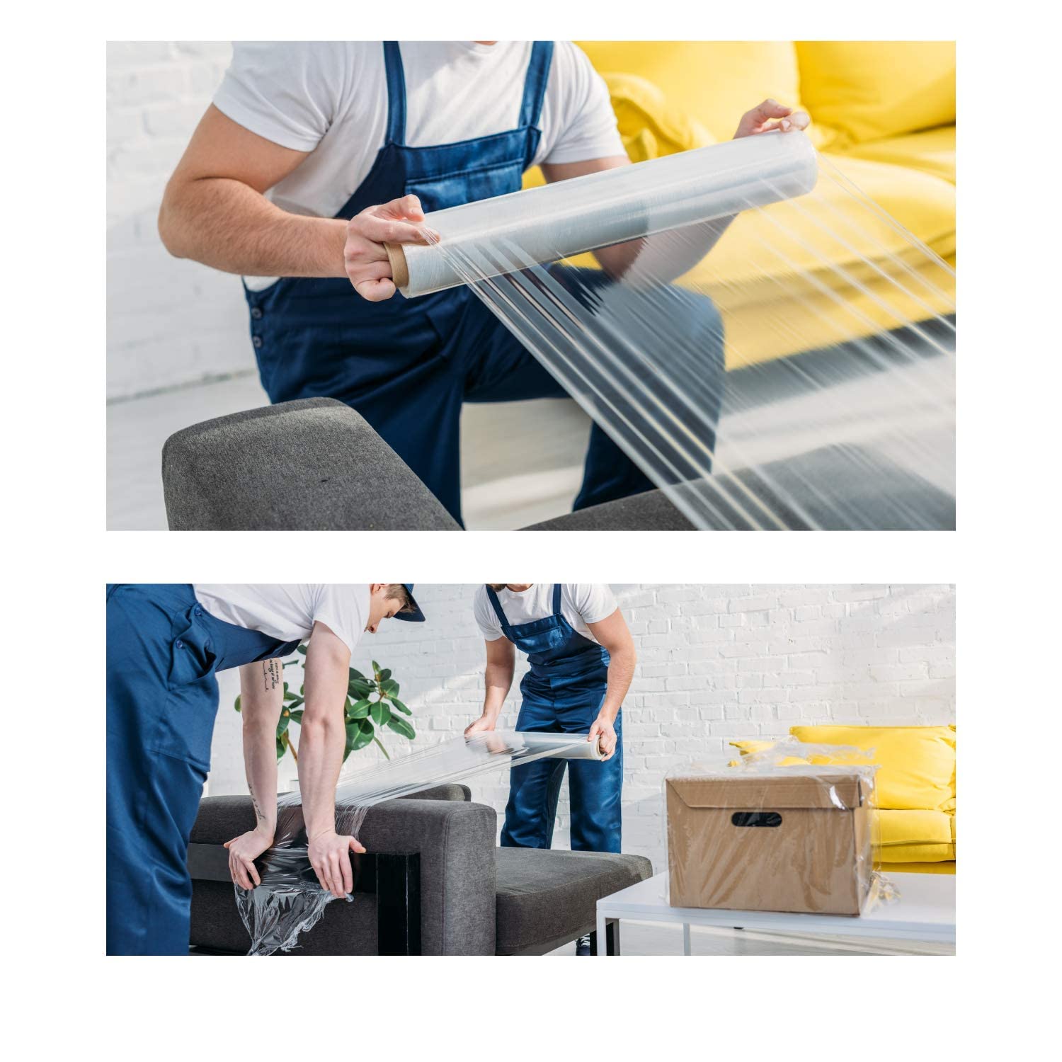 TGL PACKAGING™ Industrial Extended Core Shrink Wrap Roll 400MM x 300M – Clear Heavy Duty Stretch Film– Strong Pallet Wrap for Moving, Furniture, Packaging, Shipping – Tear-Resistant Film
