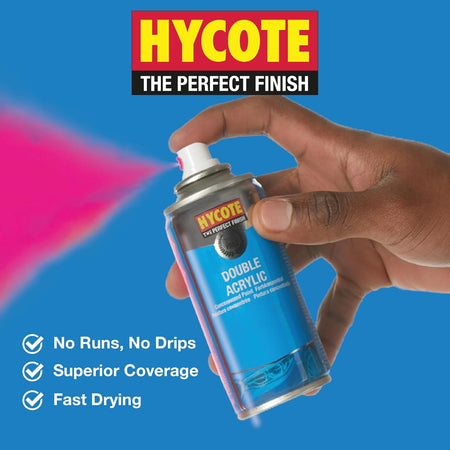 Hycote Fast Drying Aerosol Car Spray Paint, Gloss Black, 400 ml