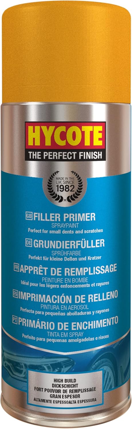Hycote High Build Aerosol Car Spray Paint, Filler Primer, 400 ml