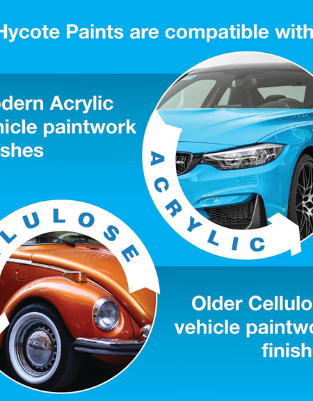 Hycote Fast Drying Aerosol Car Spray Paint, Satin Black, 400 ml