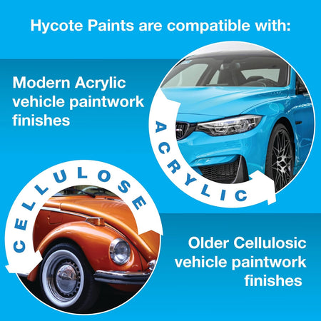 Hycote Fast Drying Aerosol Car Spray Paint, Satin Black, 400 ml