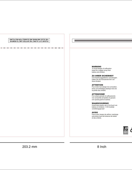Clear Garment Bag - (6.5x9 Inch/16.51x22.86cm)