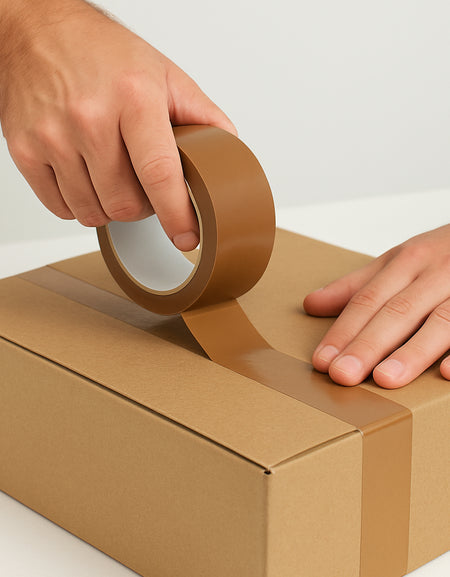 TGL Brown Packing Tape Rolls General Purpose Packaging Long Tape/Heavy Duty Adhesive Tape Roll for Packing and Shipping 48mmx66m