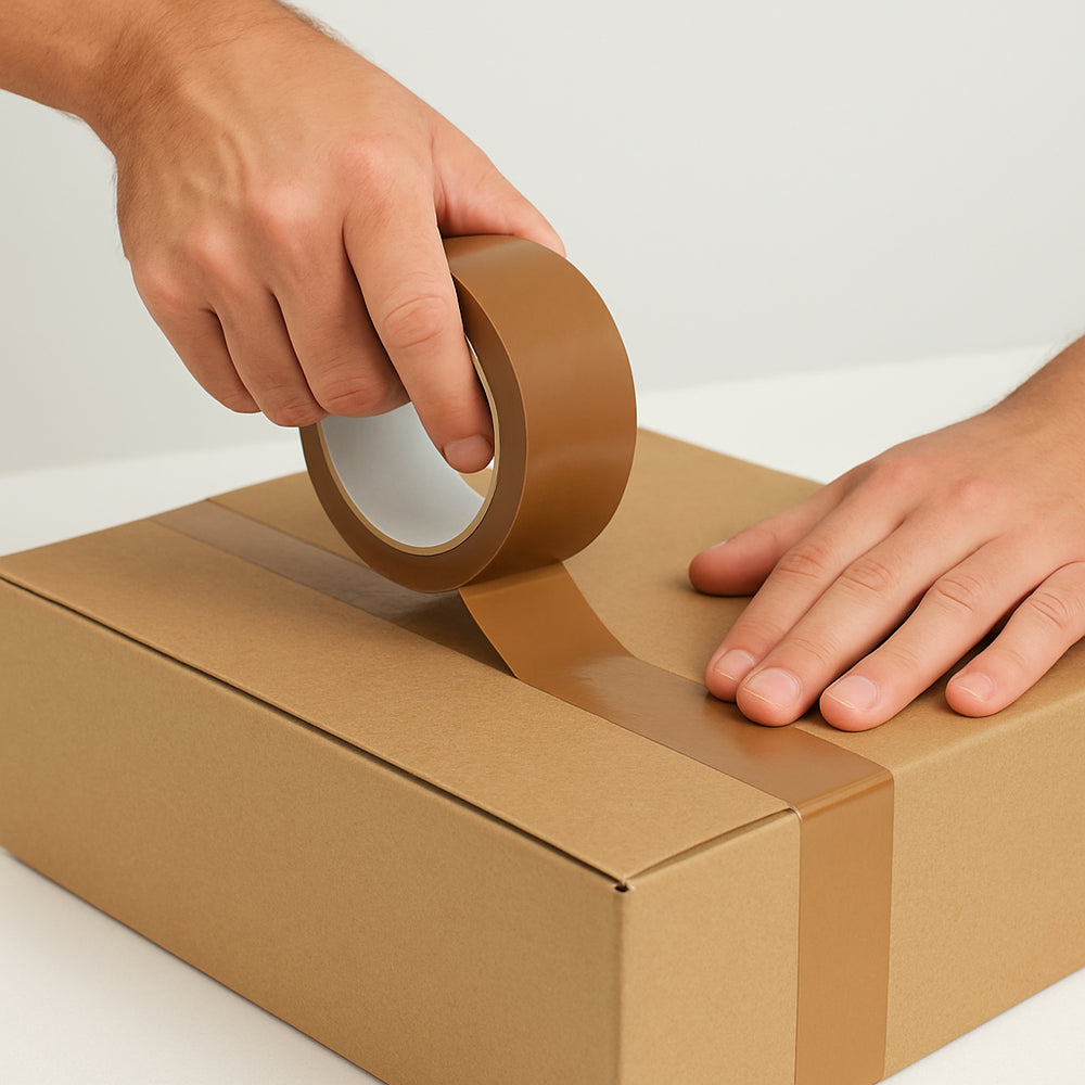 TGL Brown Packing Tape Rolls General Purpose Packaging Long Tape/Heavy Duty Adhesive Tape Roll for Packing and Shipping 48mmx66m