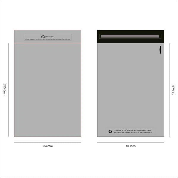 SRM Grey Mailing Bags