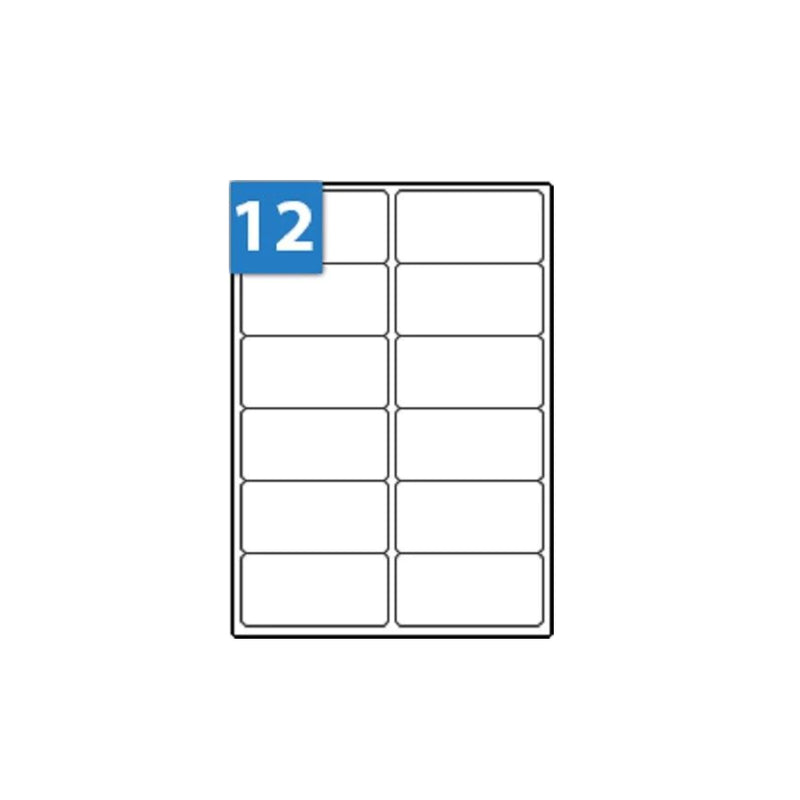 100 Sheets Of Plain White A4 Address Labels - 4 Per Page, Perfect For Mailing & Organizing