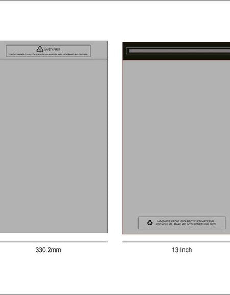 SRM Grey Mailing Bags (13x19 Inch)