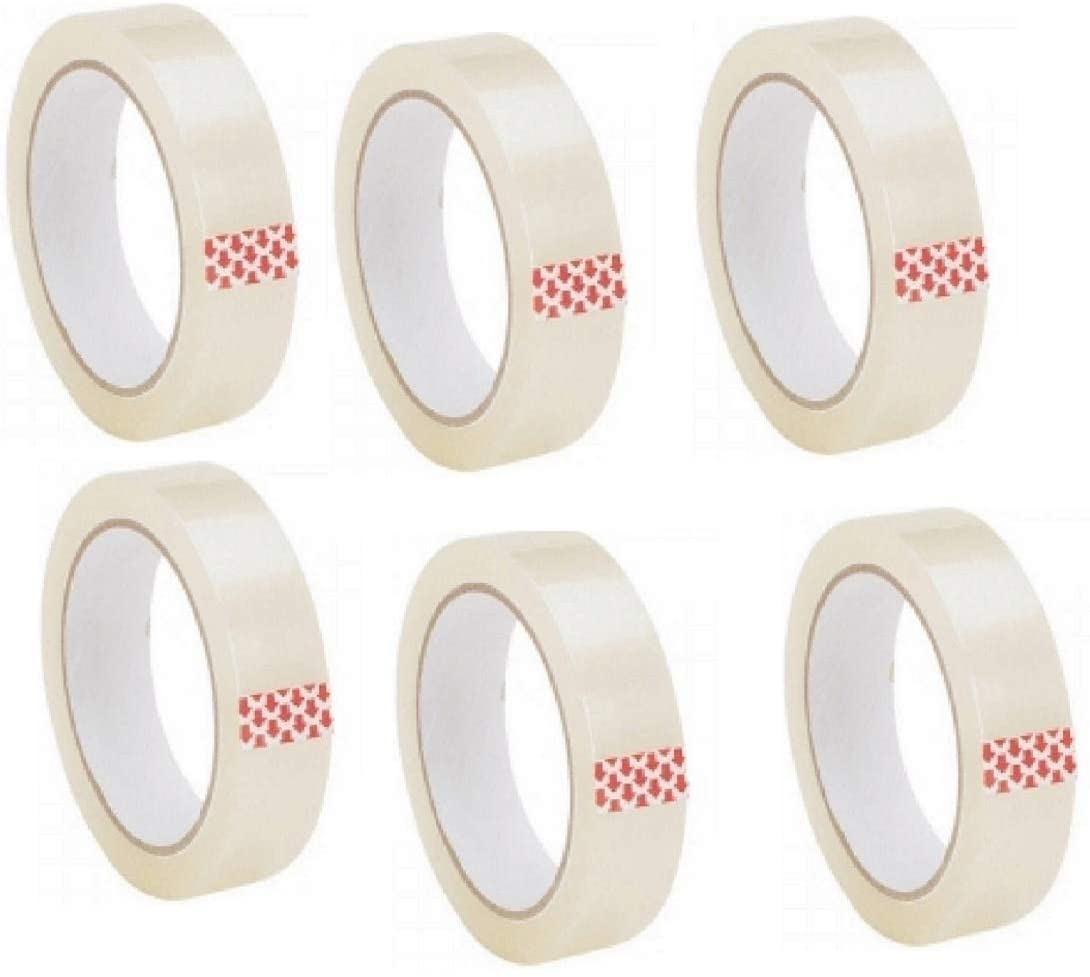 Pack of Clear Transparent Packing Tapes Rolls - 24mm x 66mm