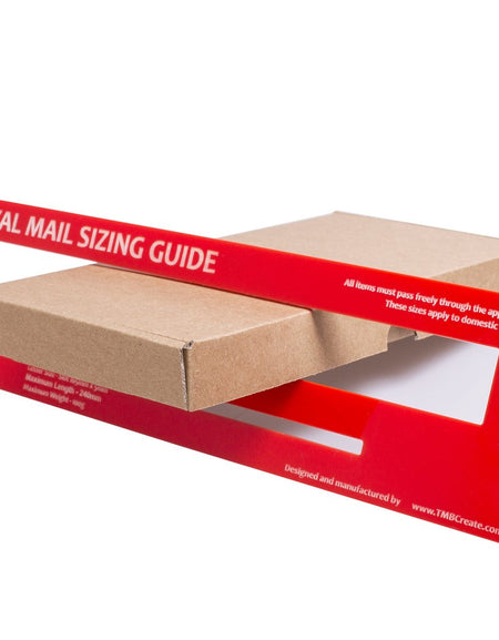 Flat-packed DL PiP cardboard box