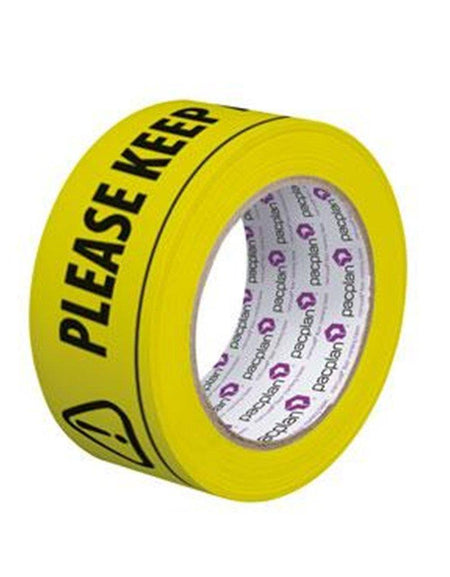 Roll of Keep a Safe Distance 2 Metres Floor Tape