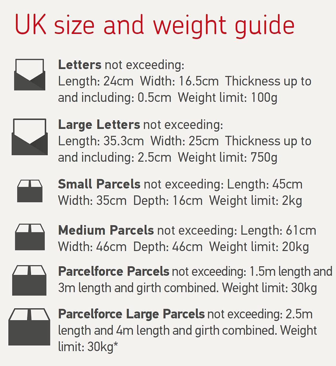 Royal Mail Large Letter PiP Cardboard Boxes