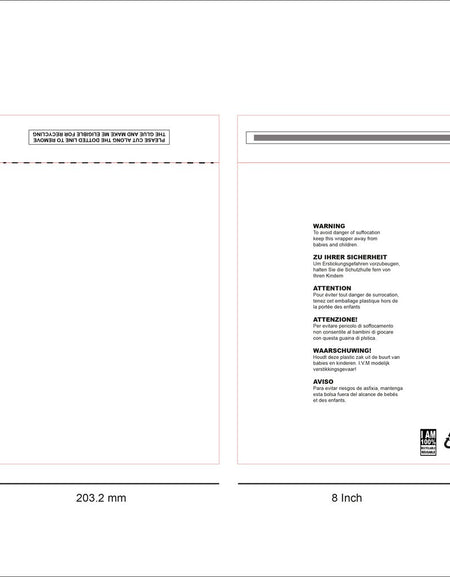 Clear Garment Bag 8x10 Inch