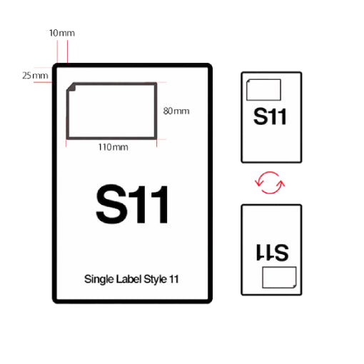 S11 Single Integrated Label Sticky Labels for eBay & Amazon – TGL Mailing