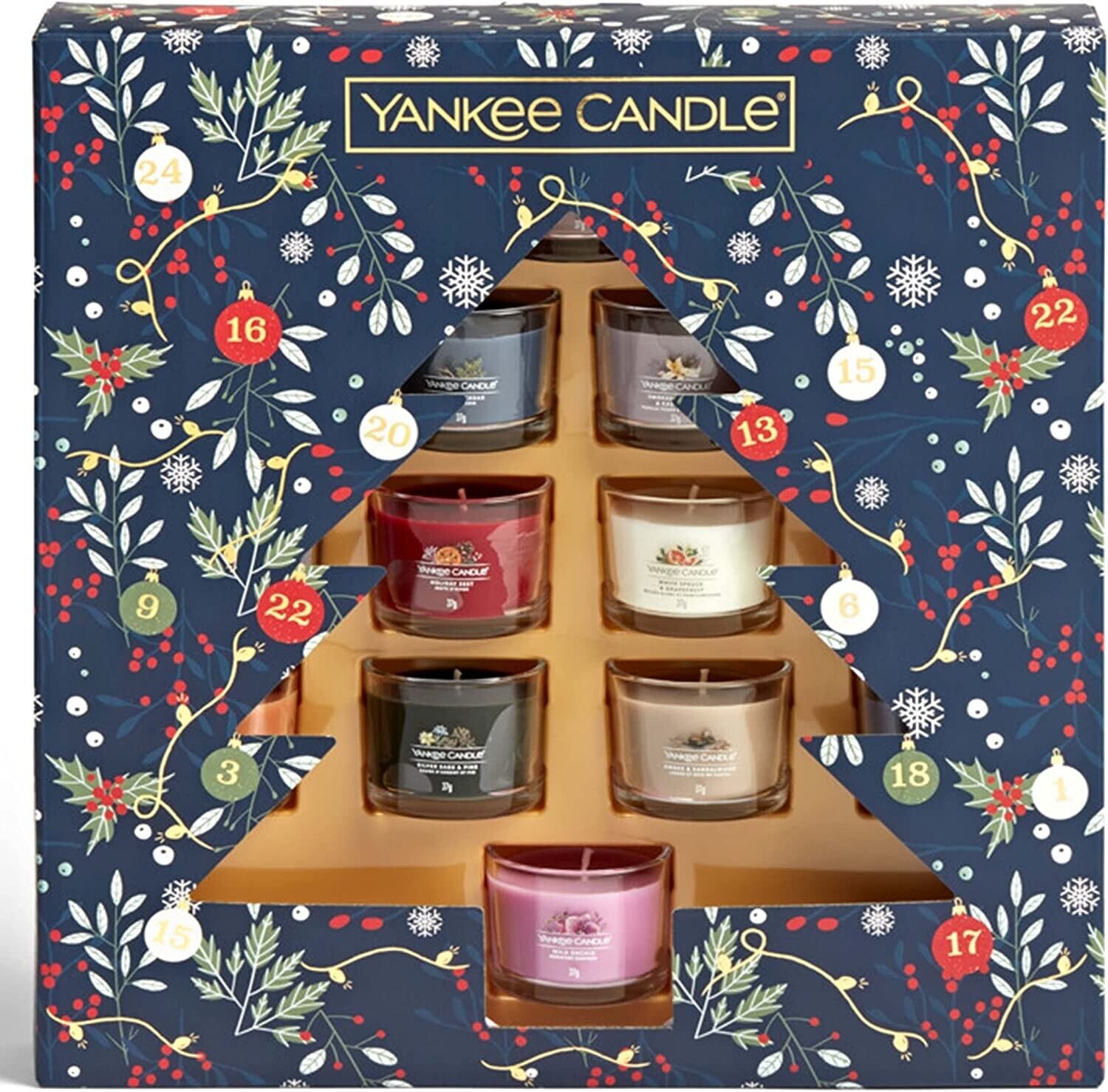 Yankee Candle Gift Set 3 Scented Candles Countdown Christmas Collection